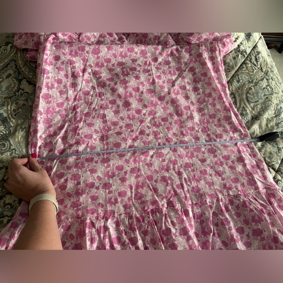 Tuckernuck Hyacinth House Pink and White Floral Mimi Midi Dress size large - Picture 11 of 12